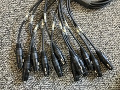 Gepco DT12 Breakout Fan Out XLR Female Cable 3ft TESTED