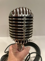 Vintage 1940’s Shure Brothers 55 FATBOY microphone w/Cable Very Good Condition