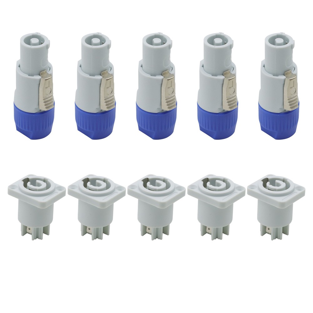 5 SET NAC3FCB & NAC3MPB-1 PowerCON Cable Connector Replacement for Neutrik