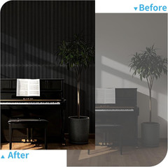 10-Pack Self-Adhesive Acoustic Panels – 12×48″ Sound Absorbing Black Panels