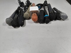 Lot of 10 Used Working Microphones – Various Models & Brands