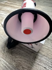 Pyle Megaphone Bullhorn PMP20 Two Audio Functions 400 Yard Range Open Box