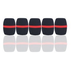 5 Pack Thicken Microphone Sponge Cover Windscreen for Sennheiser Wireless Black