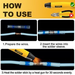 400 PCS Solder Sticks With Heat Gun, White, Red, Green, Blue, Yellow,…