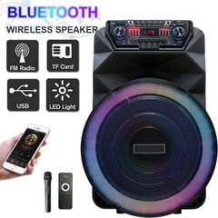4500W Portable Bluetooth Party Speaker 18″ Subwoofer Heavy Bass Sound System DJ