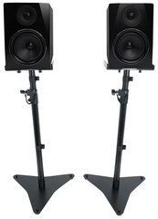 (2) Rockville APM6B 6.5″ 350w Powered Studio Monitors Speakers+Adjustable Stands