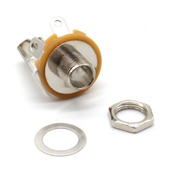 LOCHSOEL 6.35mm (1/4inch) Female Stereo Socket Panel Mount Jacks, 6.35F-TRS