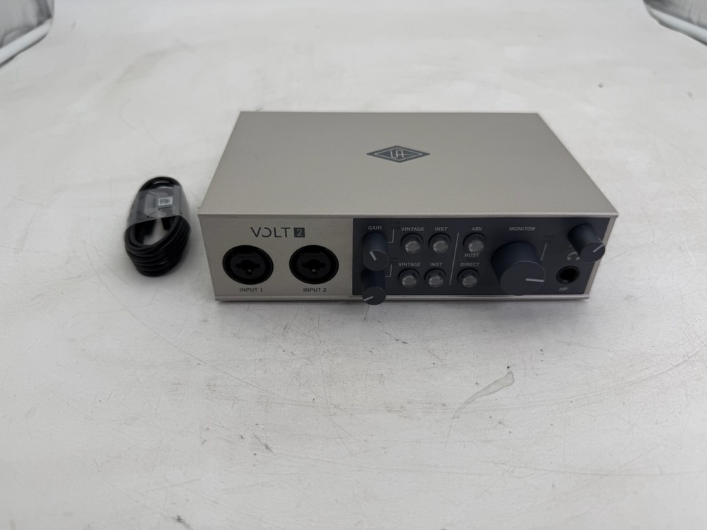 Universal Audio Volt 2 R-R-UAI-Volt 2 USB Audio Interface Gray Black W/Cable