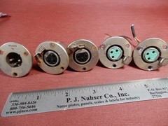 Cannon and Switchcraft Microphone Connectors Used Good Condition