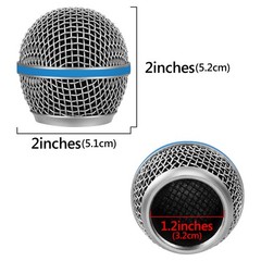 Geekria Replacement Microphone Grille for Shure SM58, SM58-LC, SM58S, BETA 58A