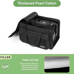 ITHWIU Speaker Carrying Bag with Thickened Sponge for 8“ Speaker, Black