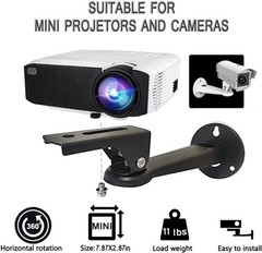 2-Be-Best Adjustable Projector Wall Mount, 7.87″ Length 7.8 inches, Black