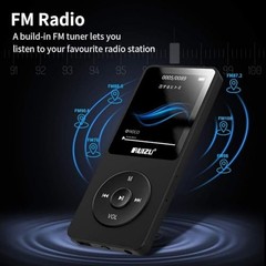 MP3 Player with Bluetooth 5.3, Portable Music Player for Kids 64GB Black