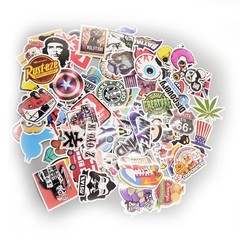 100PCS Skateboard Stickers Vinyl Laptop Luggage Decals Dope Sticker Lot Bomb US