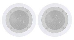 Rockville RCS180-6 70v Commercial Amplifier w/Bluetooth+(4) 4″ Speakers in White