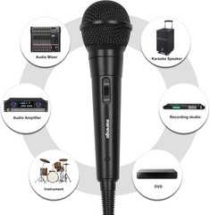 Pro Handheld Microphone Wired Cardioid Dynamic Mic 13ft Cable Karaoke Stage Amp