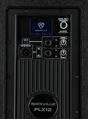 Rockville PLX12 12″ Powered PA Speaker 3000w Peak/750w RMS, Plywood Enclosure
