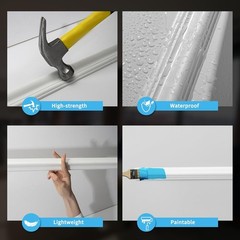 Transform Your Space with 24 Ready-to-Assemble Wainscoting Panels, Easy Install
