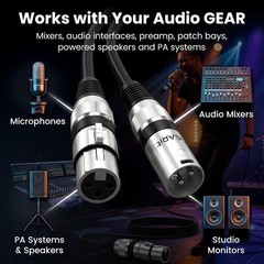 Professional Grade XLR Cables 20ft 6 Pack – Studio Quality