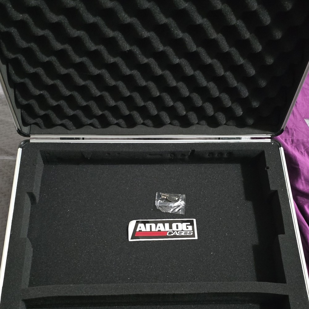 Analog Cases Black Hard Equipment Case w/ Foam Padding & Carry Handle.