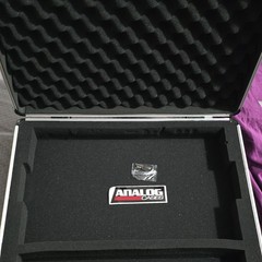 Analog Cases Black Hard Equipment Case w/ Foam Padding & Carry Handle.