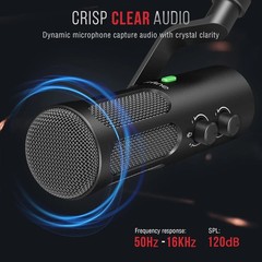 XLR USB Podcast Dynamic Microphone for Streaming Tank3 FIFINE XLR USB Studio