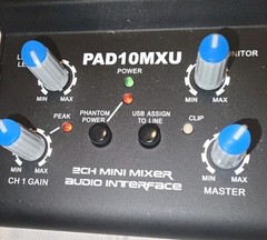 Pyle PAD10MXU 2 Channel Mini Audio Mixer Never Used