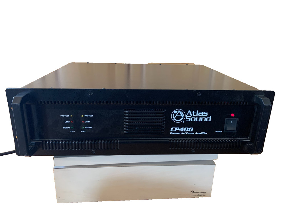 Atlas Sound CP400 Dual-Channel Commercial PA Power Amplifier Dual Channel 400W