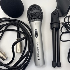 Audio Technica ATR2100-USB Dynamic Microphone USB XLR Silver Podcasting
