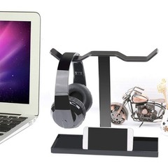 10.2in Height Universal Headphones Stand Headset Double Side Hanging Holder