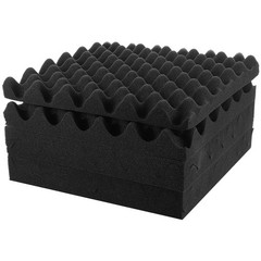 6Pcs Black Acoustic Panels Soundproofing Wall Pads for Speaker Isolation