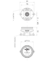 Faital Pro HF104 1″ Compression Driver Horn Speaker 1-Inch Exit 2-Bolt 8 Ohm