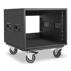 Sound Town 8U PA/DJ Rack/Road Case w/ Polyurea Coating, Rain Cover (STRCP-8UW)
