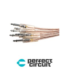 Modbang Slim 3.5mm Cables 6IN Transparent EURORACK NEW PERFECT CIRCUIT