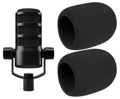 2Pcs Pop Filter for RØDE(Rode) PodMic Cardioid Dynamic Broadcast, Black