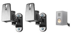 Pair Hidden Wall Mount Swivel Brackets For Klipsch R-15PM Bookshelf Speakers