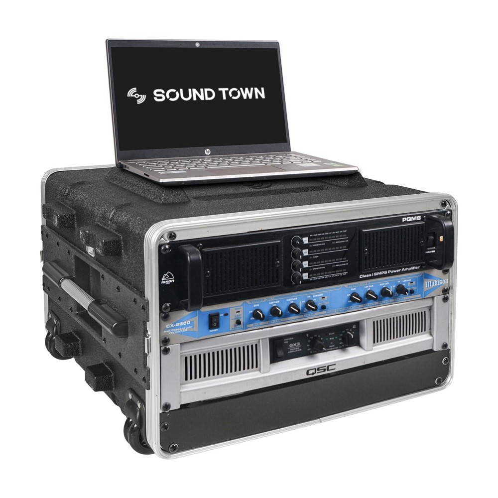Sound Town Lightweight 5U PA DJ Rack/Road Case ABS,19” Depth (STRC-A6UT)