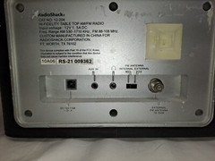 Radio Shack 12-204 Hi Fidelity Table top AM FM Radio