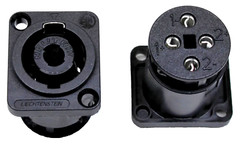 (2) Two Jack Plates w/ Neutrik NL4MP-ST Dual SpeakON w/ 4 Pole Screw Terminals
