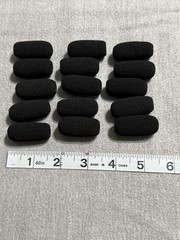 Mini Sponge Foam Microphone Headset Sponge Windscreen Mic Cover 1.5x.5in