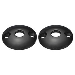 2pcs M10 Gooseneck Flange Mount Base Table Mounting Black