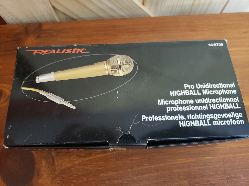 Realistic Pro Unidirectional Highball Microphone Model #33-8700 New Open Box
