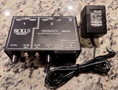 Rolls MB15b ProMatch Balanced/Unbalanced Converter 3.5mm/RCA/XLR W/ AC Adapter