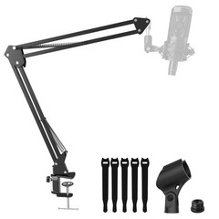 Mic Boom Arm Stand [MAX 3.3lbs ] Heavy Duty Microphone Holder Desk Mics Sciss…