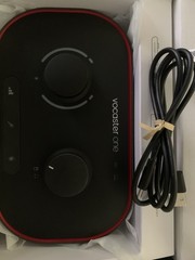 Focusrite Vocaster One Desktop USB-C Audio Interface, XLR, Phantom, Bus-Powered