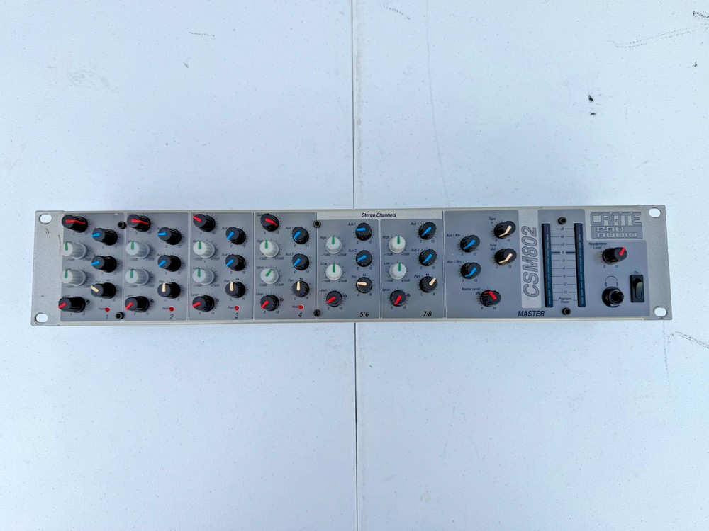 Crate CSM 802 8 Input Audio mixer