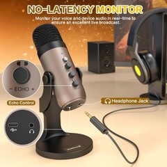 Plug-and-Play USB Microphone with Wide Device Compatibility