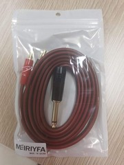 6.35Mm to Banana Plug Speaker Cable, 1/4 TS to Dual 4Mm Plugs, 2M
