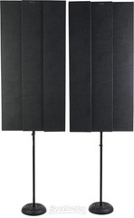Auralex ProMAX v2 Stand-mounted Acoustical Panels – Charcoal (set of 2)