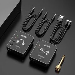 Lekato 2.4G Wireless in Ear Monitor Stereo Transmitter Receiver IEM System 100ft